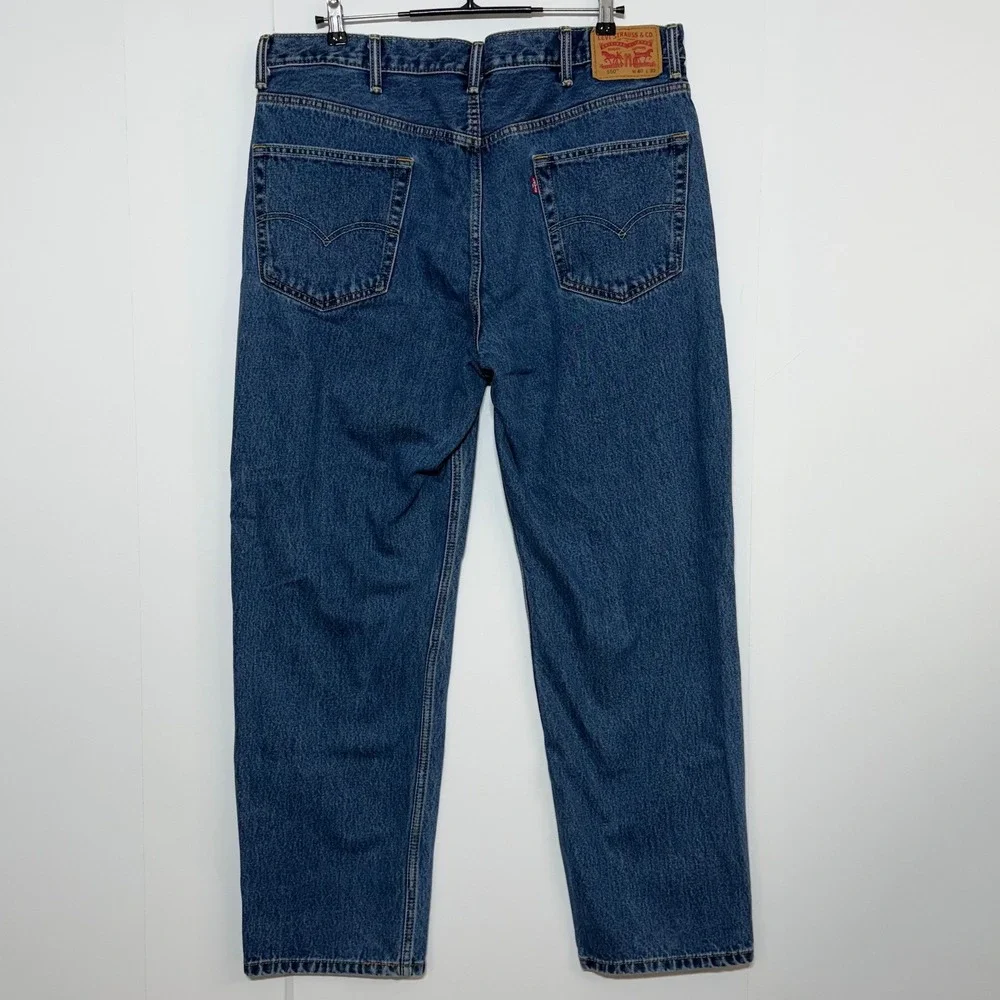 Levis 550 Jeans Mens Measures 40X31 Tag 40x32 Blue Relaxed Tapered Workwear
